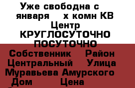 Уже свободна с 8,9января 2- х комн КВ Центр КРУГЛОСУТОЧНО ПОСУТОЧНО Собственник  › Район ­ Центральный  › Улица ­ Муравьева Амурского  › Дом ­ 25 › Цена ­ 1 600 › Стоимость за ночь ­ 1 600 › Стоимость за час ­ 100 - Хабаровский край, Хабаровск г. Недвижимость » Квартиры аренда посуточно   